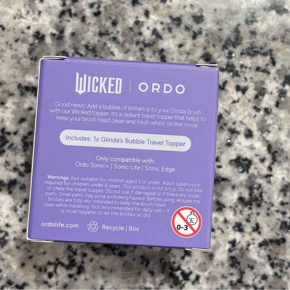 Wicked Toothbrush Travel Topper Glinda's Bubble Ordo Sonic Lite Limited Edition - Picture 7 of 8